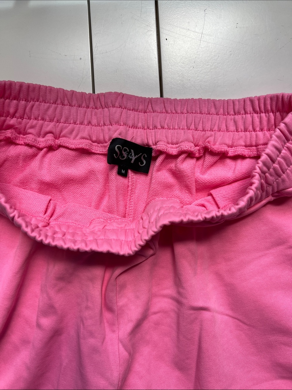 Women’s Pink Hoodie & Elastic-Waist Shorts Set - Picture 6 of 7